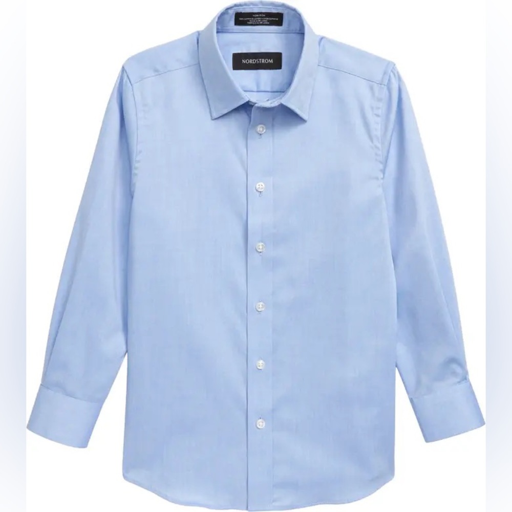 NORDSTROM Kids' Solid Dress Shirt ♠️IN STORES♣️